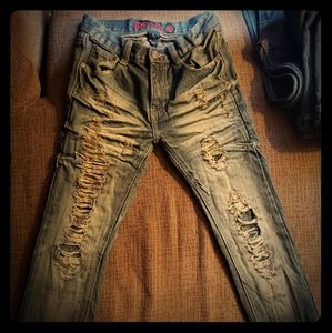 Boy's size 10/12 Youth distressed ripped jeans